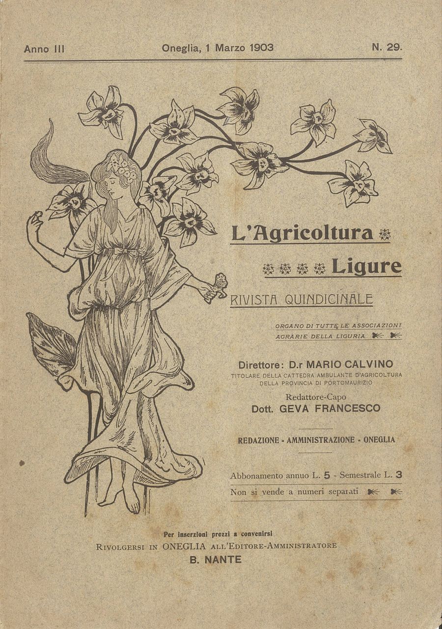 Copertina di Agricoltura Ligure